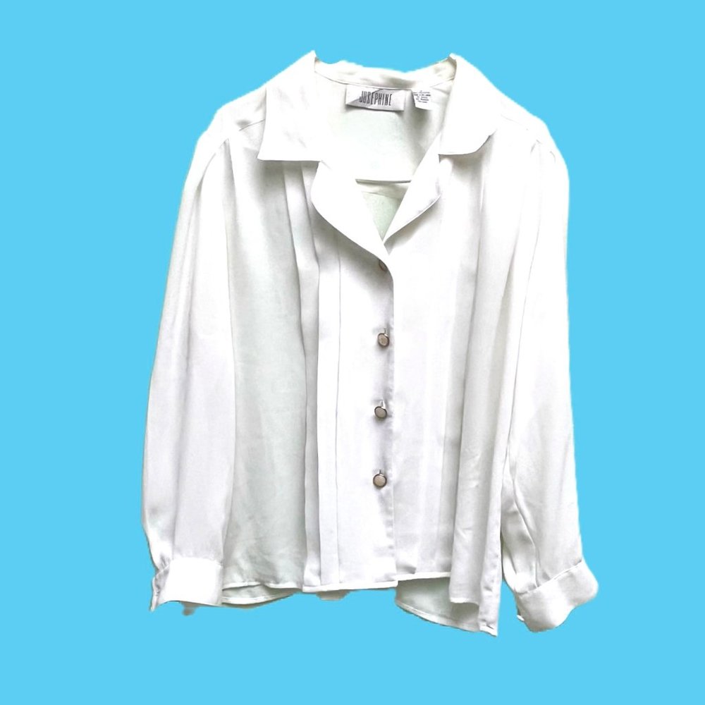 Cute Women's Josephine Ivory Long Sleeve Blouse size 12